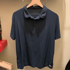 Mens Vuori Polo Shirt Size Large Navy Blue
